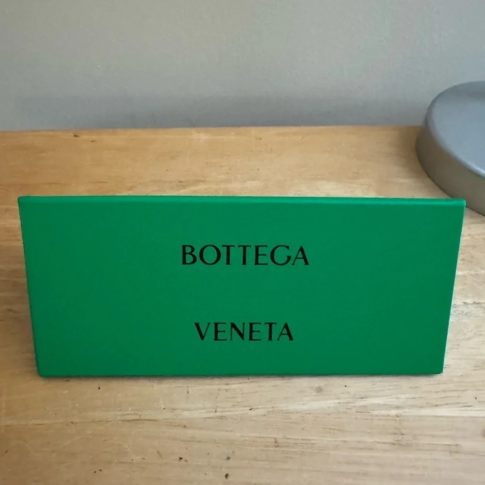 Bottega Veneta Brown Rectangular Sunglasses